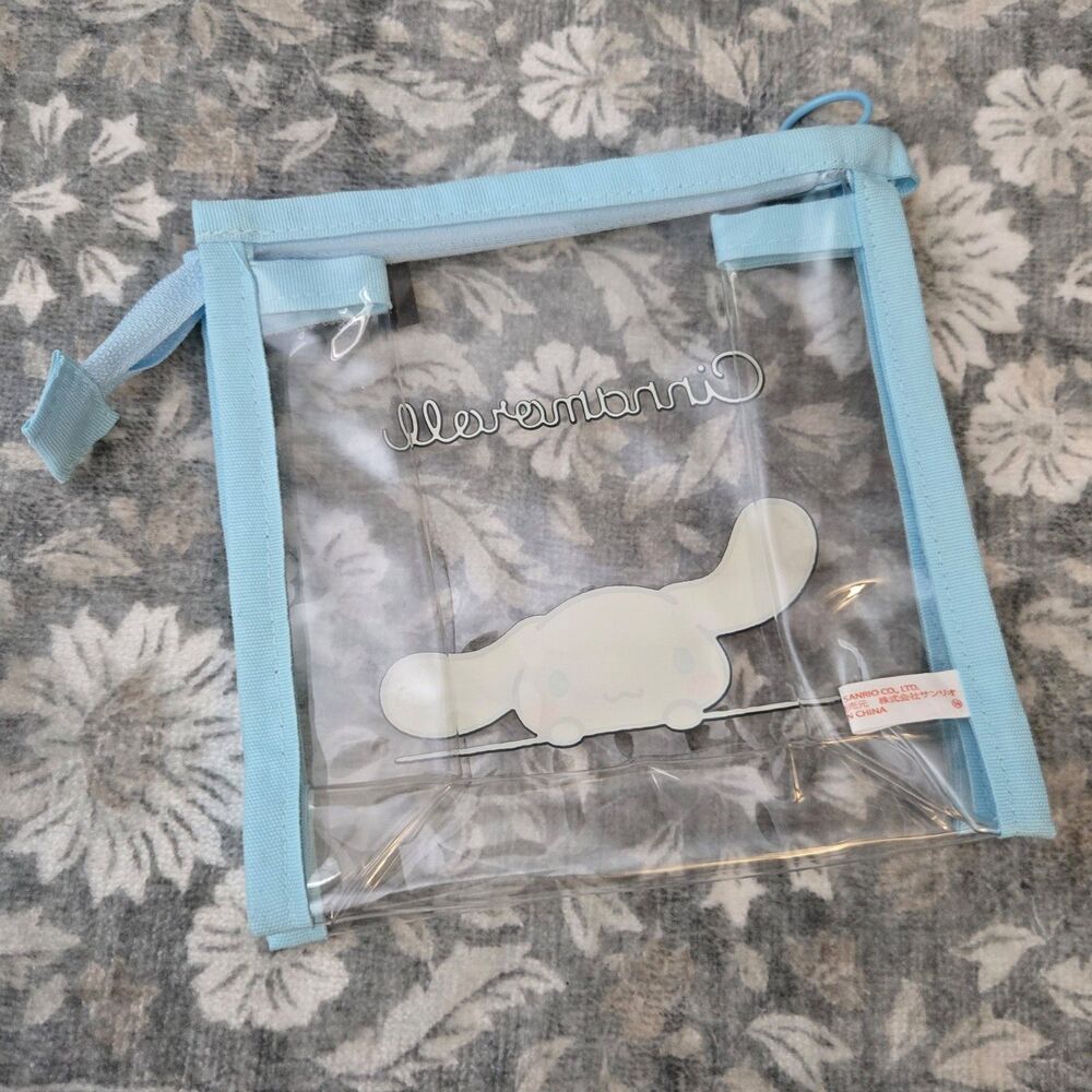 Sanrio Japan Cinnamoroll Clear Pouch Drawstring Zipper Bag 2022 Item 339954 - Picture 2 of 9